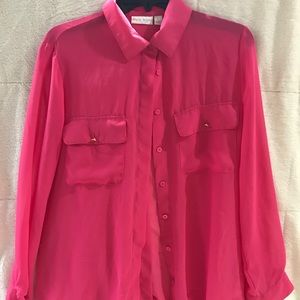Pink Sheer Overshirt